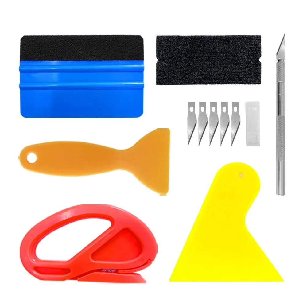 Car Vinyl Wrap & Window Tint Tool Kit (7–11 pcs)